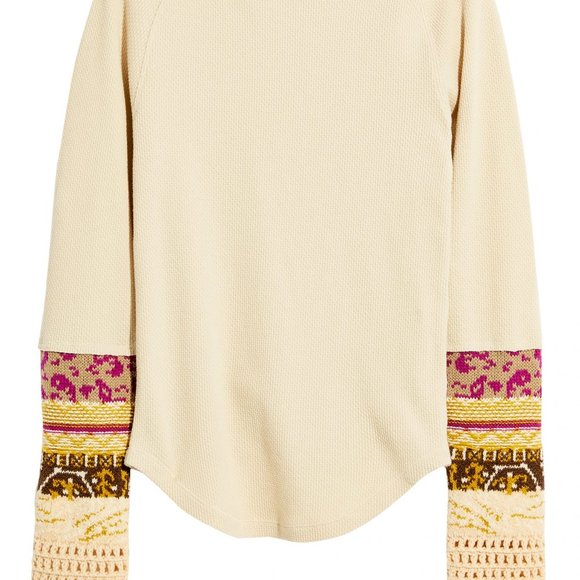 Free People - In the Mix Cuff Top - Small - NWT - Picture 5 of 6